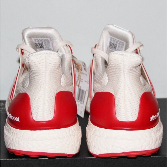 Adidas UltraBoost 1.0 Running Shoes Mens 9.5 11.5 Chalk White Scarlet Red